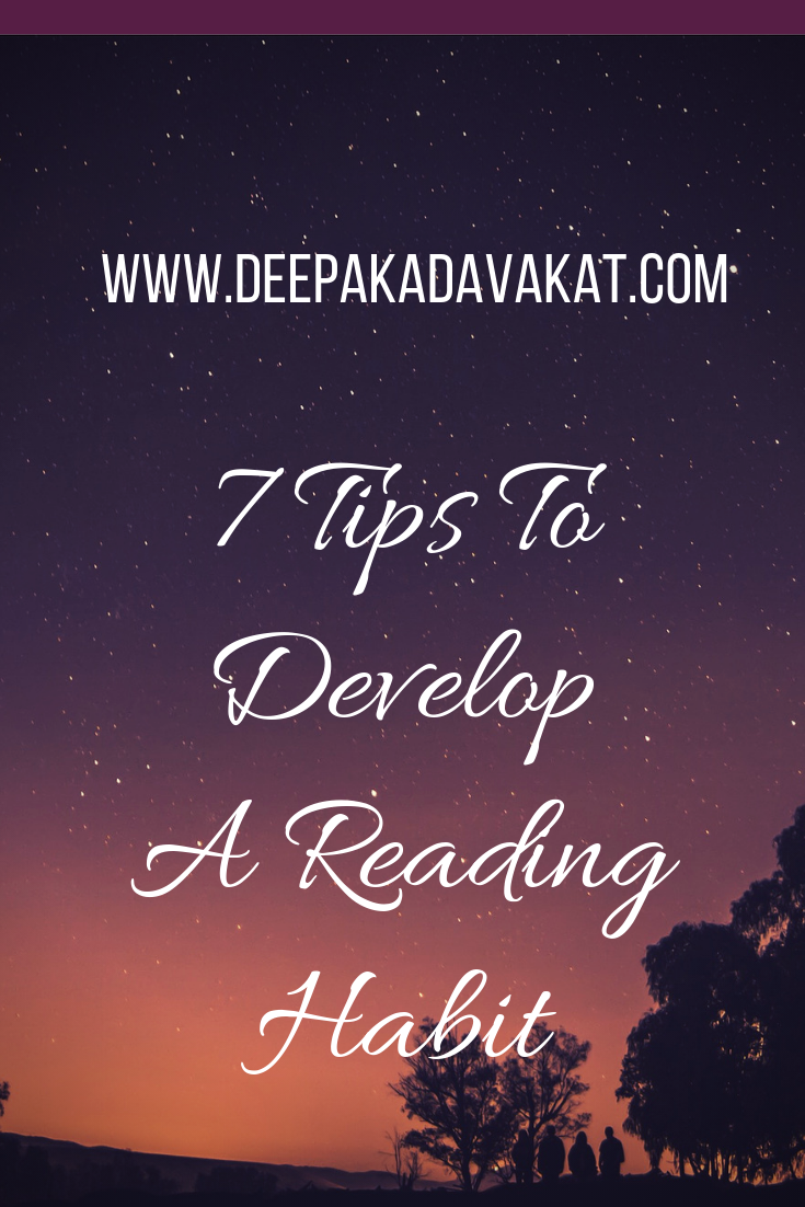 tips to develop reading habit